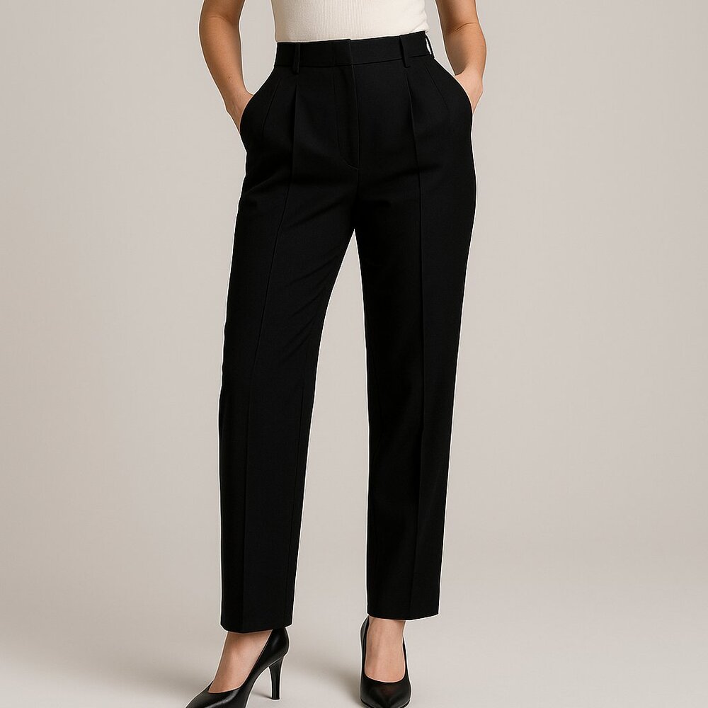 $225 Vintage Saks Fifth Avenue High Waist 100% Wool Pants 8/10, Timeless Classic